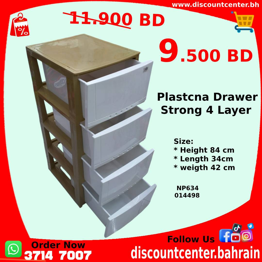 Strong  Plastcna Drawer 4 Layer